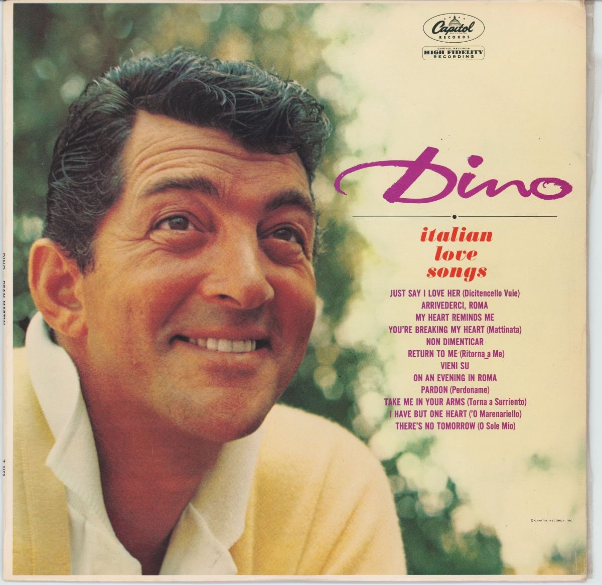 Dean Martin - Dino: Italian Love Songs (G+)