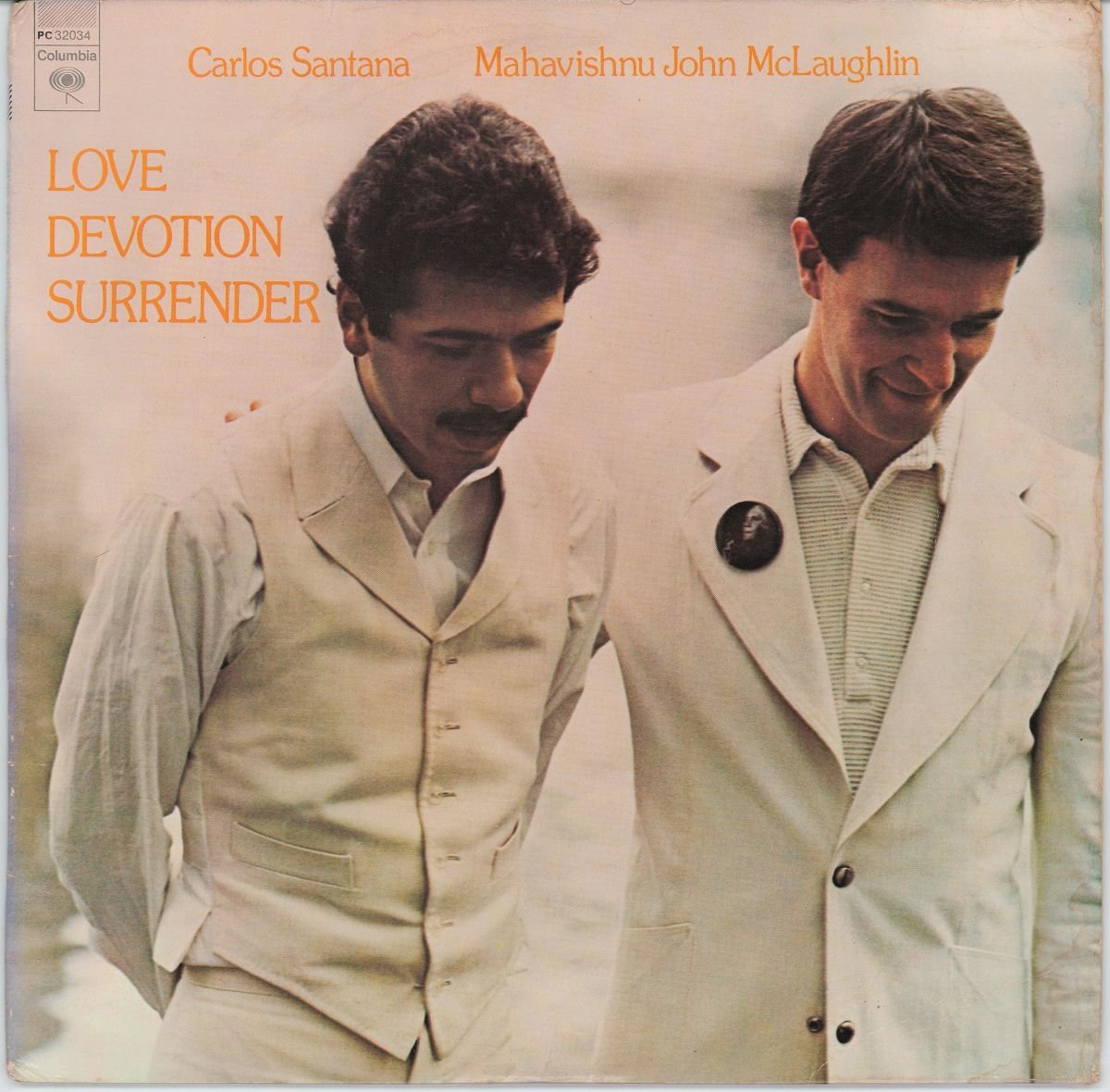 Carlos Santana & Mahavishnu John McLaughlin - Love Devotion Surrender (G+/VG)
