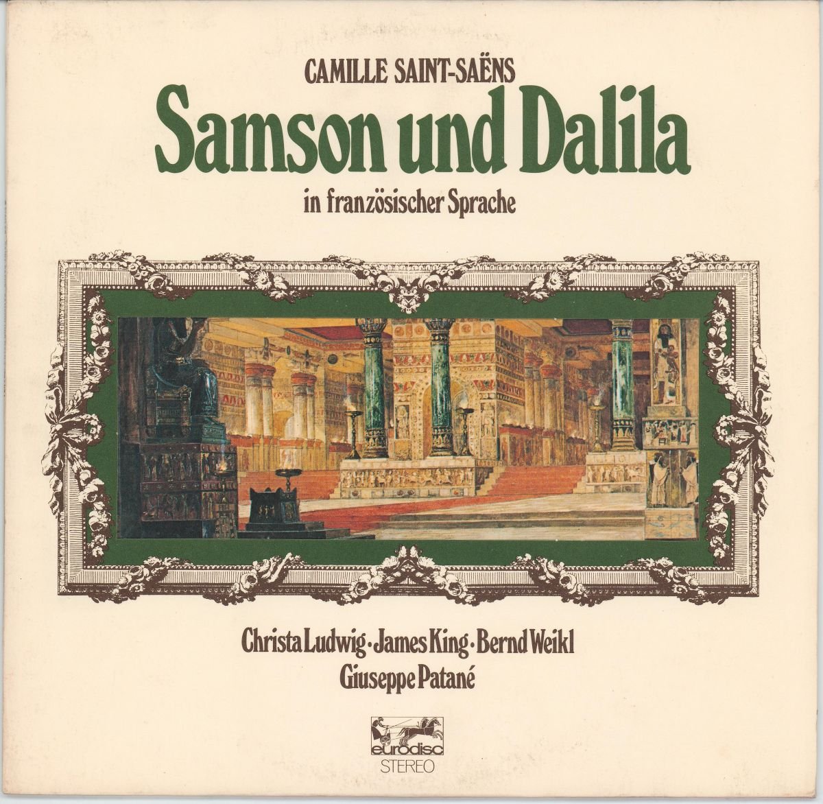 Camille Saint-Saëns, Christa Ludwig, James King, Bernd Weikl, Giuseppe Patané - Samson Und Dalila (VG/VG+)