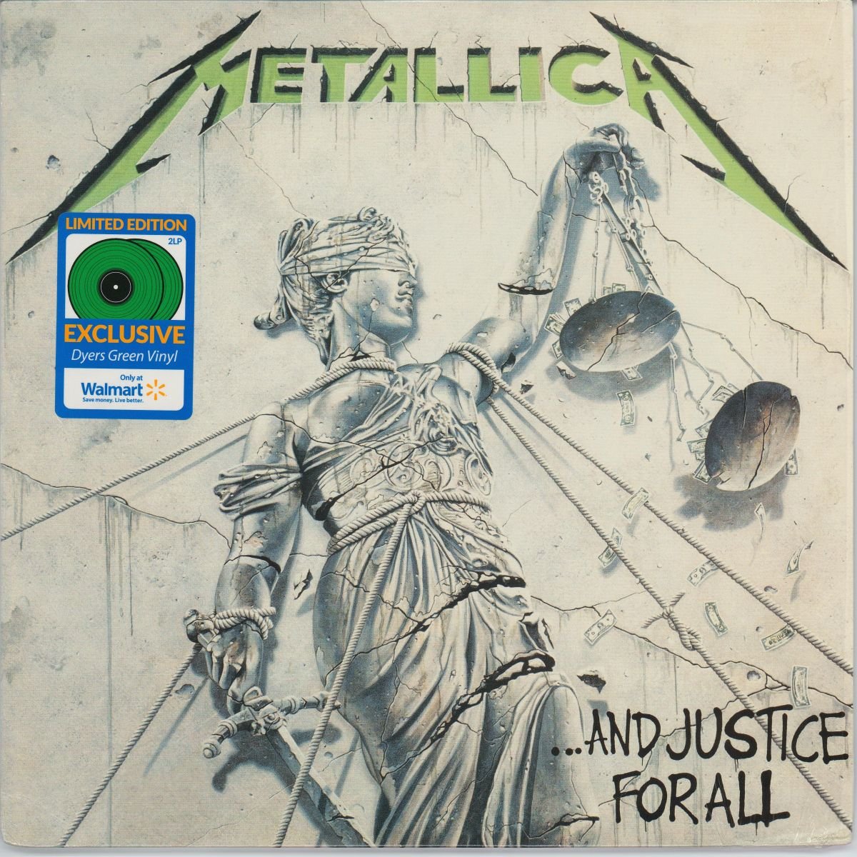 Metallica - ...And Justice For All (VG+/G+) (2LP) (Dyers Green Vinyl)