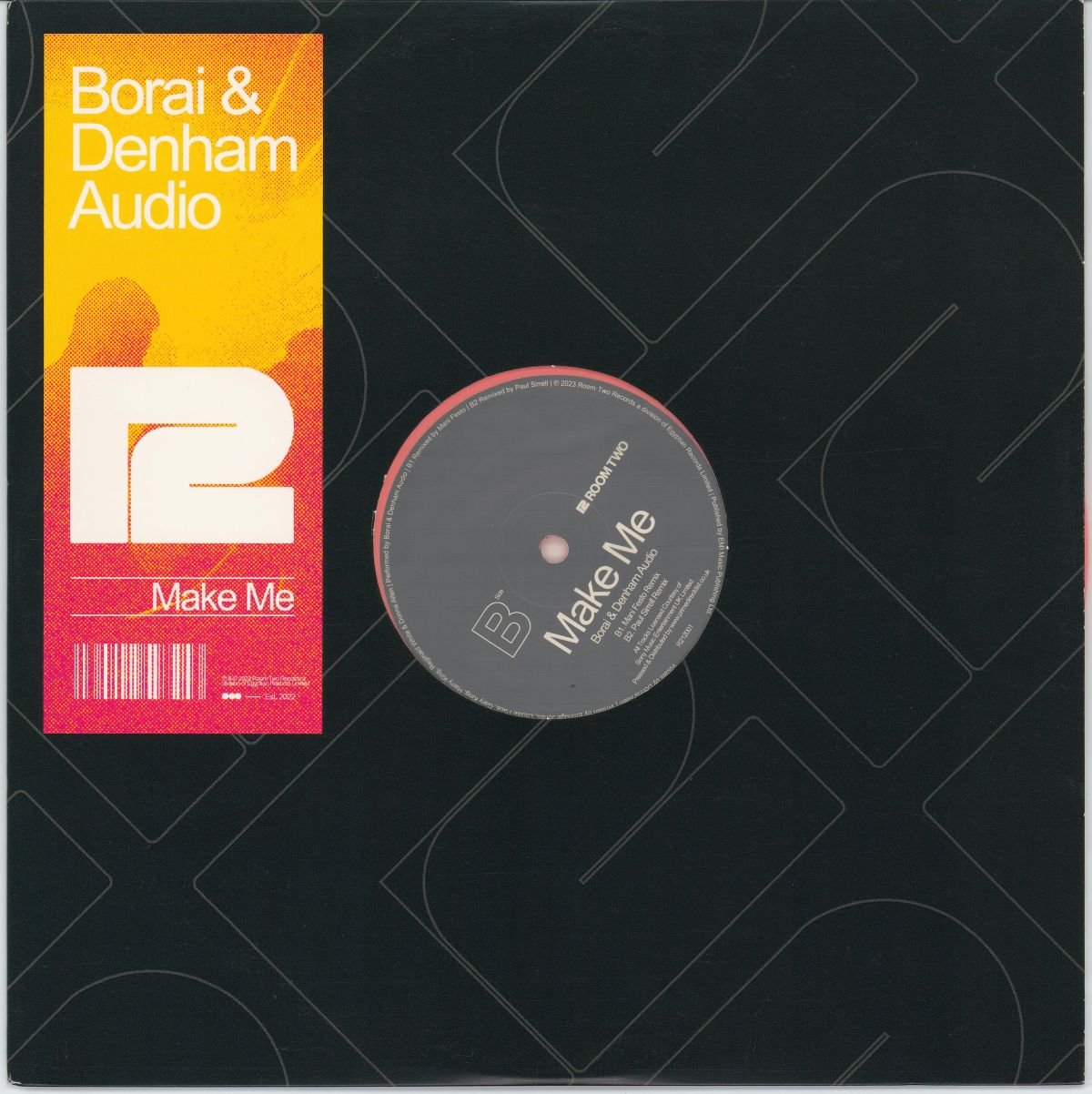 Borai & Denham Audio - Make Me (VG+/Gen) (Orange Coloured Vinyl)