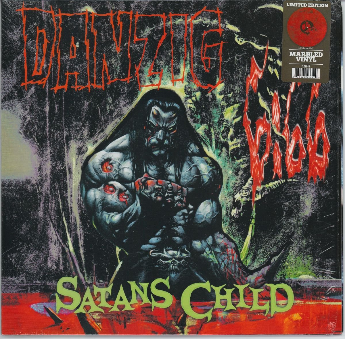 Danzig - Danzig 6:66 Satans Child (VG+/G+) (Red Marbled Vinyl)
